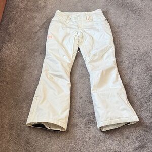 Under Armour Off White Coldgear Infrared Fleece Lined Snow Pants SIZE M